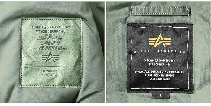 レディース M ALPHA N-2B MOD アルファ 緑 MILITARY（ミリタリー）の「ALPHA アルファ N-2B フライト